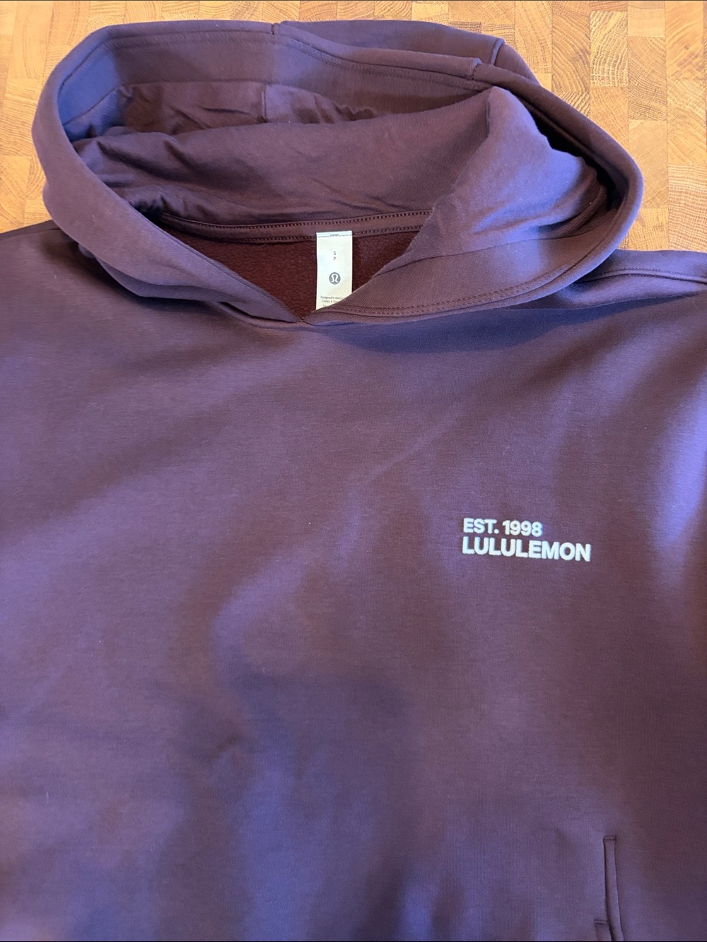 lululemon athletica Purple Hoodie with Small White Logo